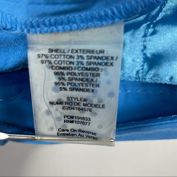 Alice + Olivia Cady Cuffed Shorts Size 4 Umbrella Blue Chino Short 30 x 3 - Picture 4 of 9